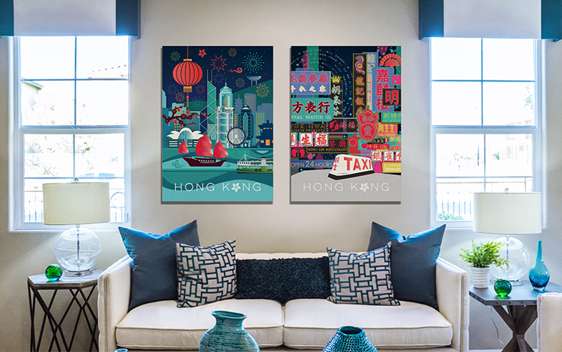 HONG KONG CANVAS ART