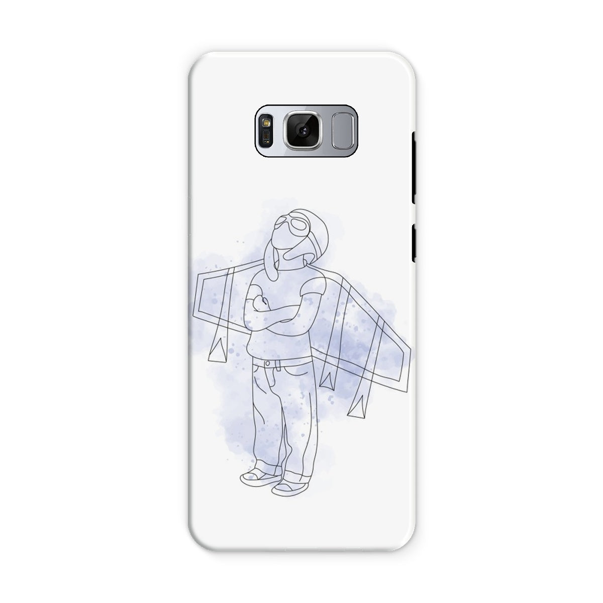 Little Aviator Line Drawing Tough Phone Case