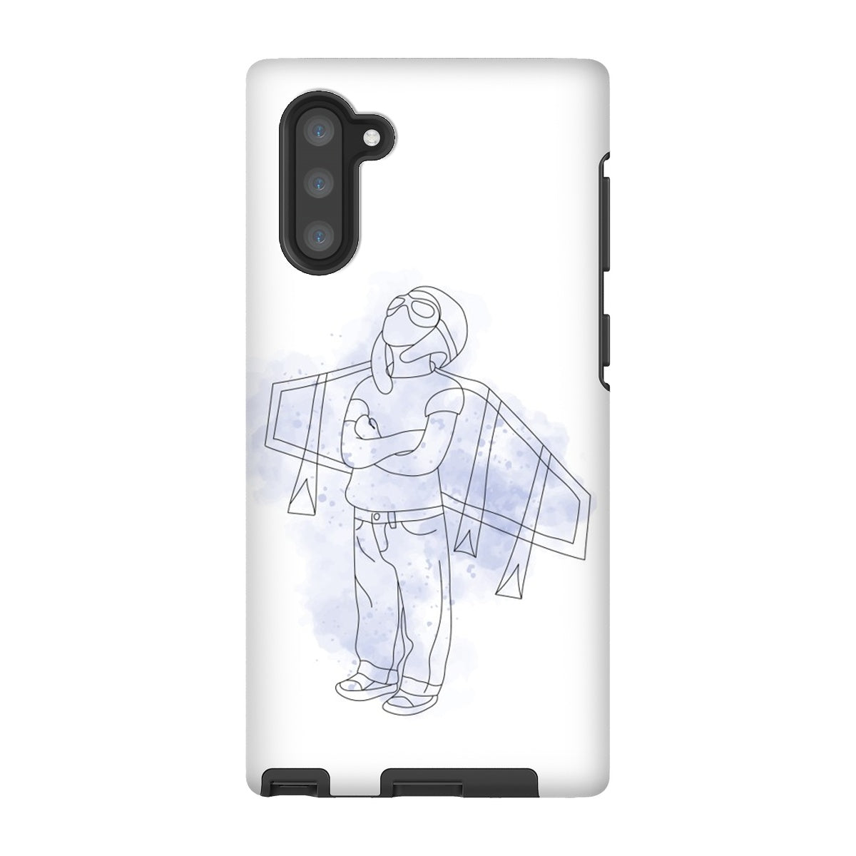 Little Aviator Line Drawing Tough Phone Case