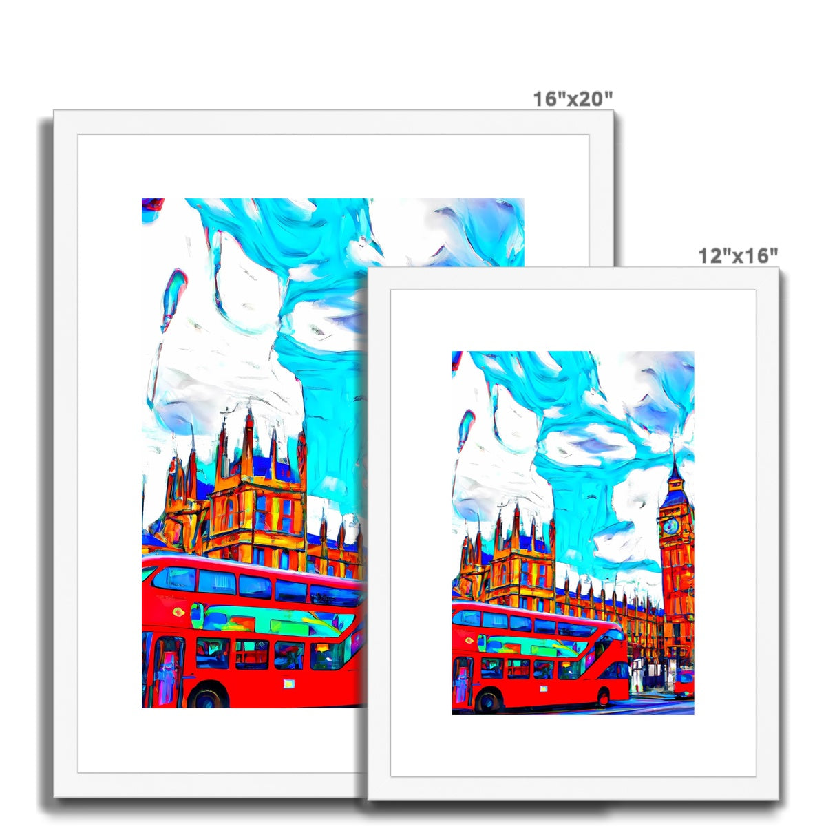 British Impressions - London Houses of Parliament Framed & Mounted Print