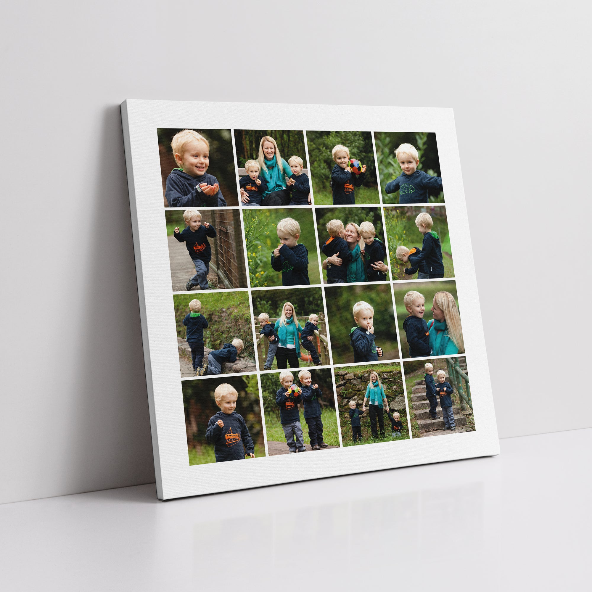 16 Image Square Photo Montage