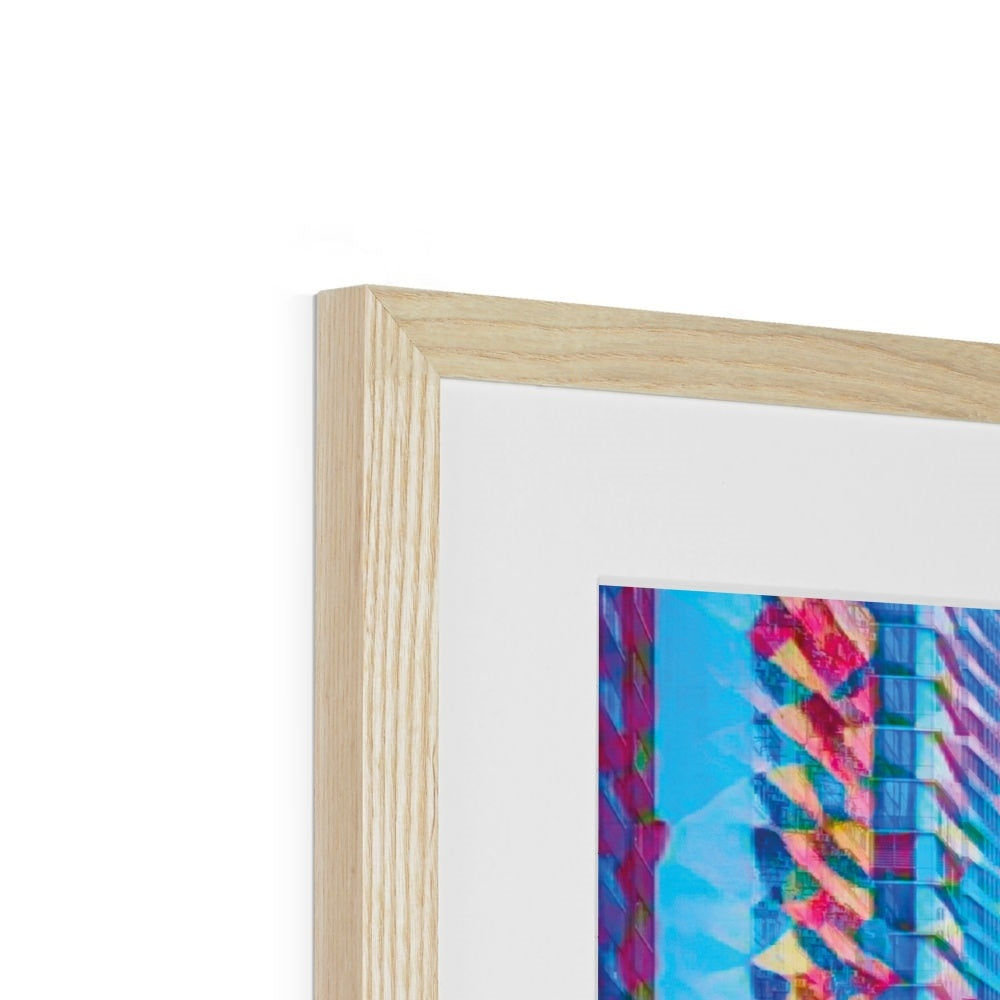 Mosaic Style Colour Pop - Hong Kong Tramsways Framed & Mounted Print