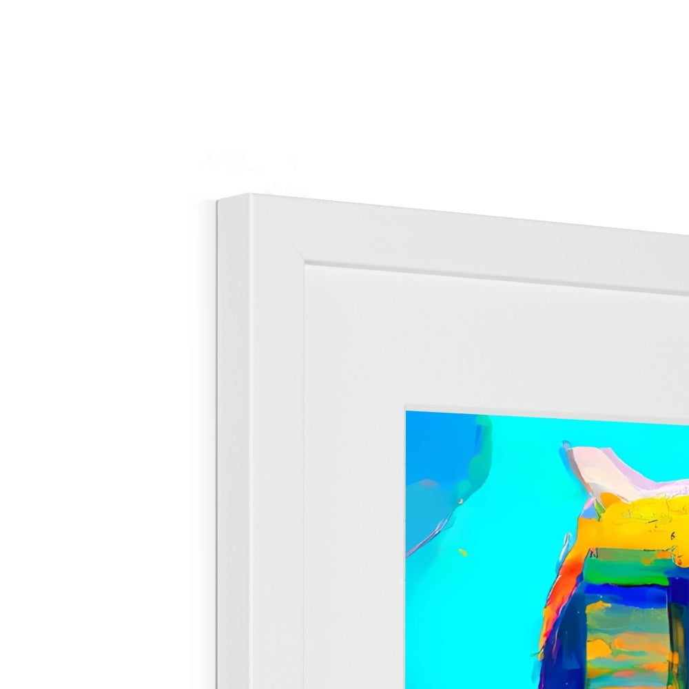 Hong Kong Impressions - Skyscrapers Framed & Mounted Print