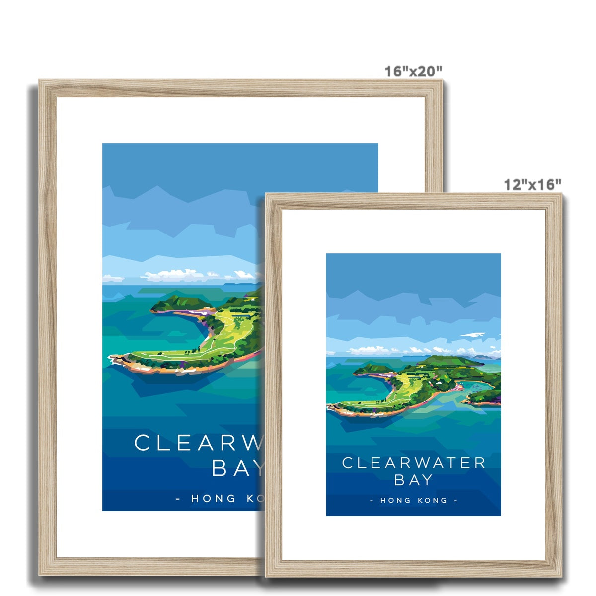 Hong Kong Travel - Clearwater Bay Framed & Mounted Print