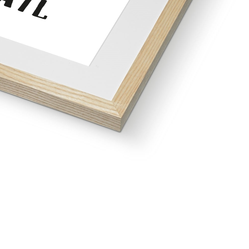 Favourite Places (White) Framed & Mounted Print