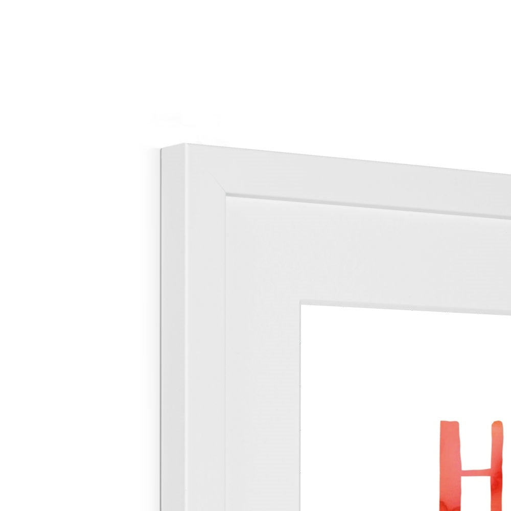 Favourite Places (Orange) Framed & Mounted Print