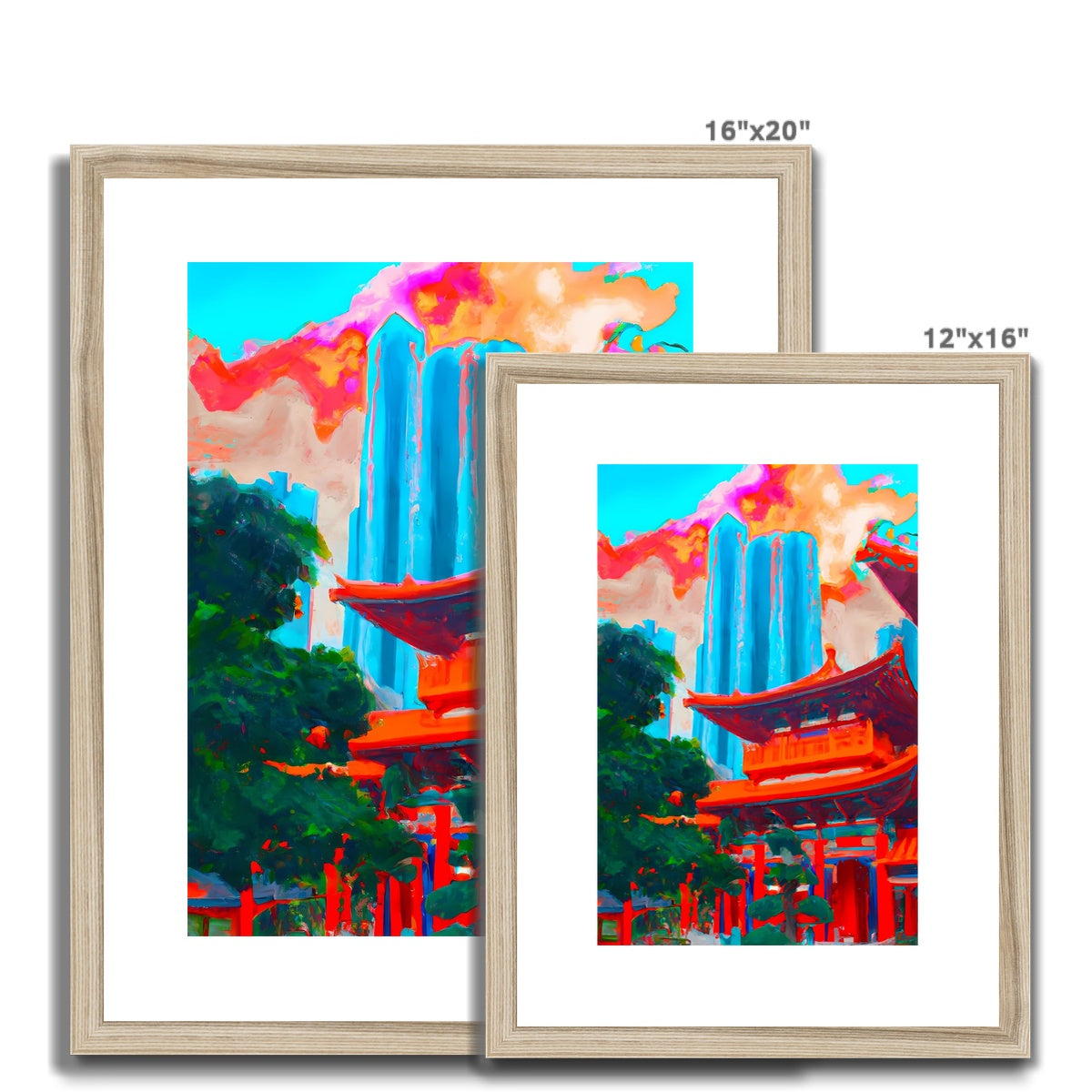 Hong Kong Impressions - Chinese Temple Framed & Mounted Print