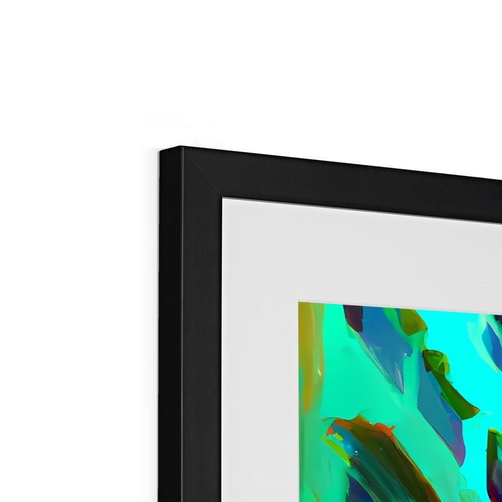 Hong Kong Impressions - Street Scene Framed & Mounted Print