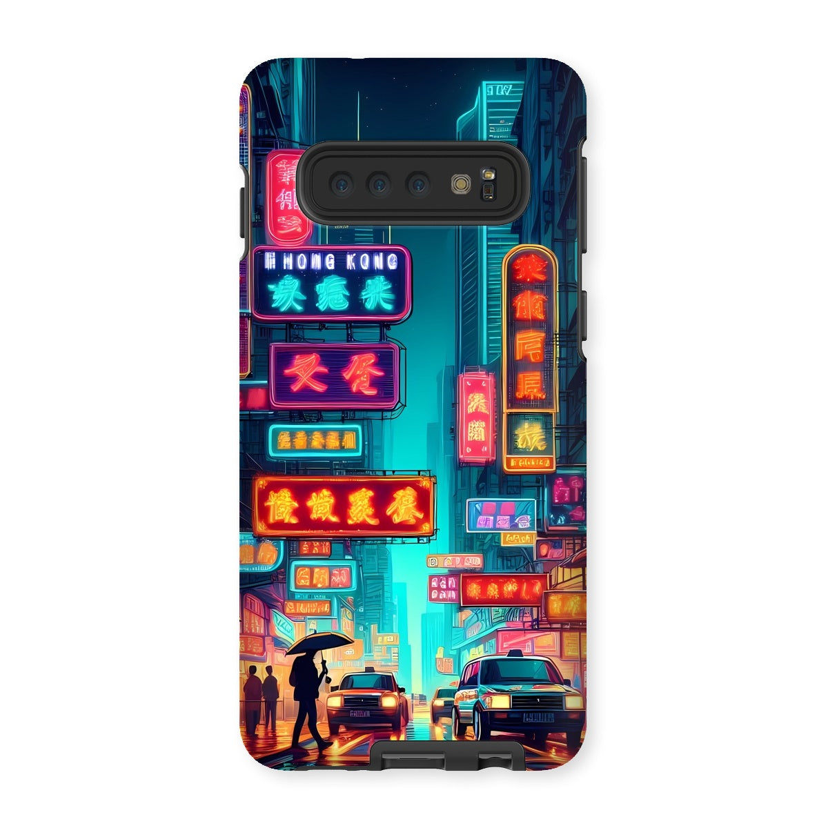 Hong Kong Night Time Neon Tough Phone Case