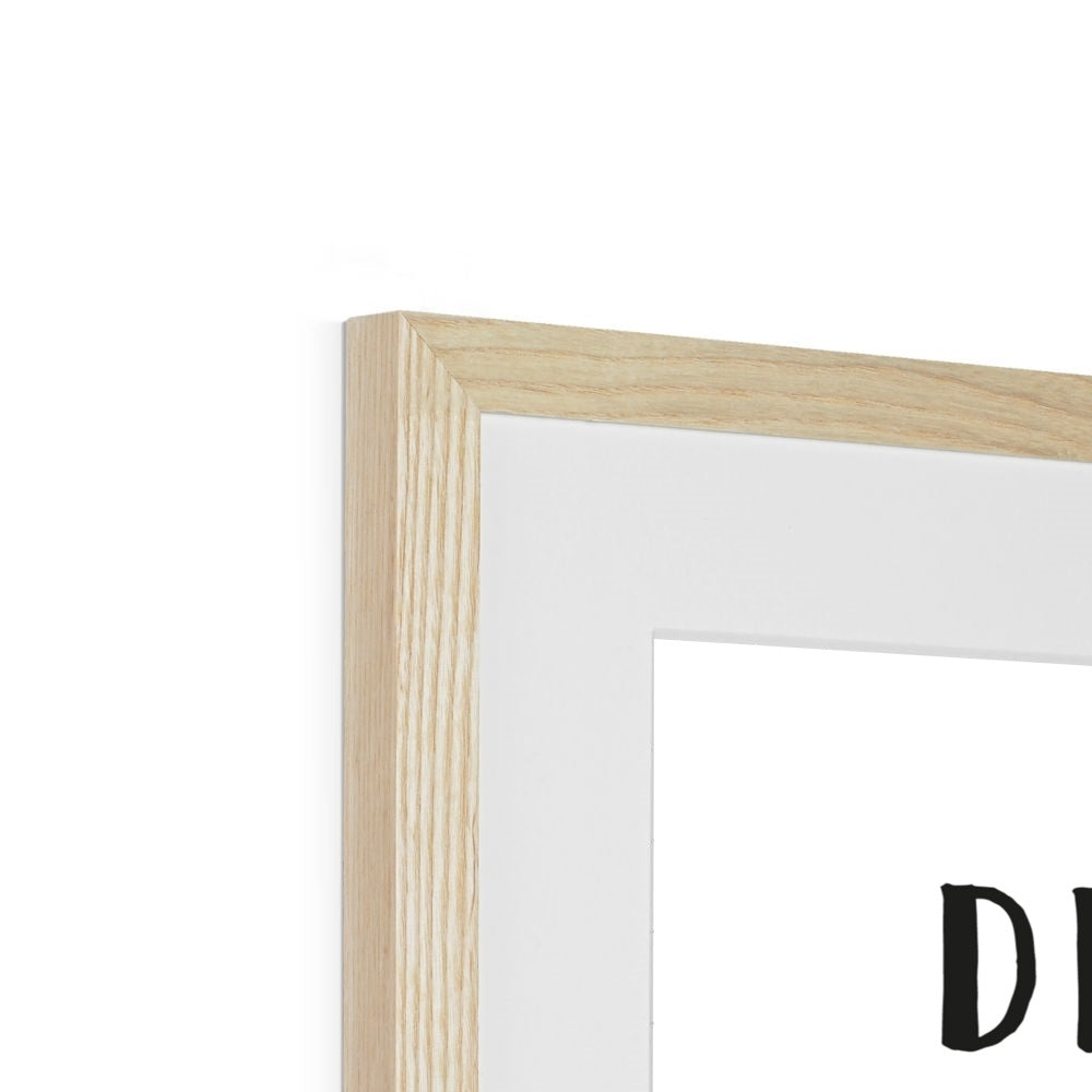 Favourite Places (White) Framed & Mounted Print