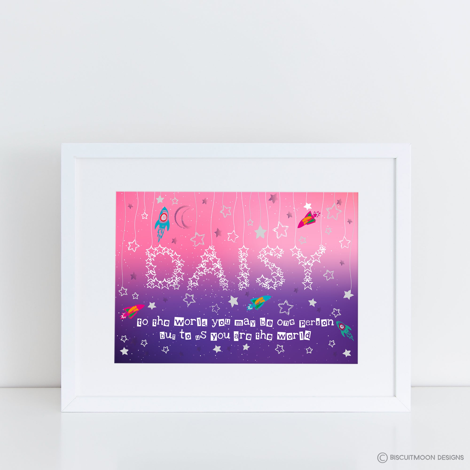 You are the World Name Print