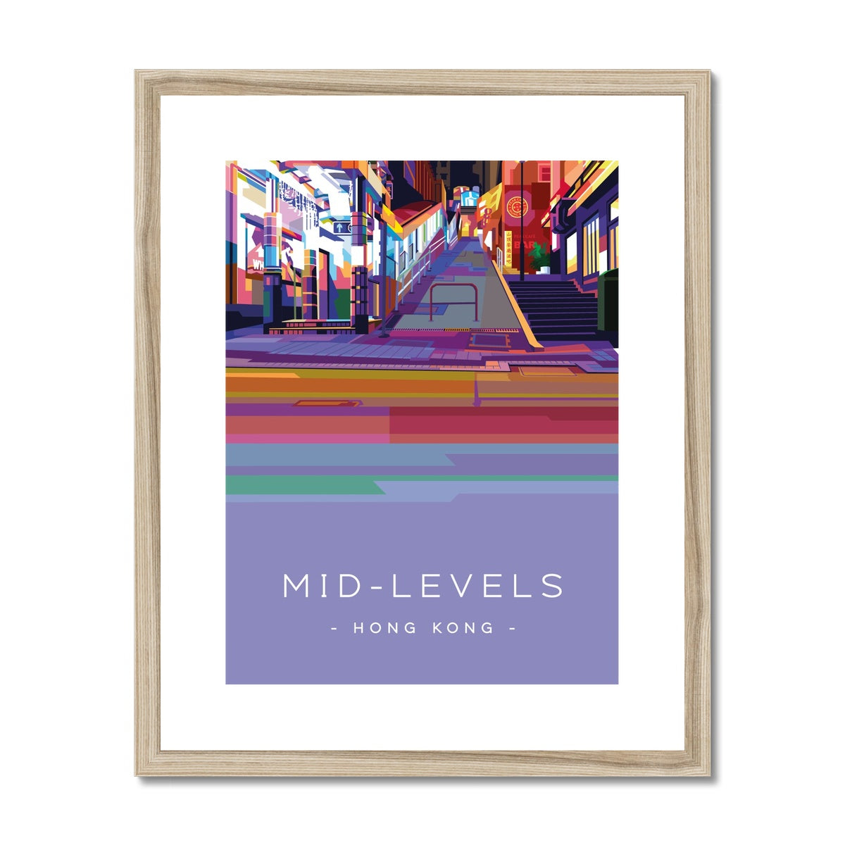 Hong Kong Travel - Mid Levels Framed & Mounted Print
