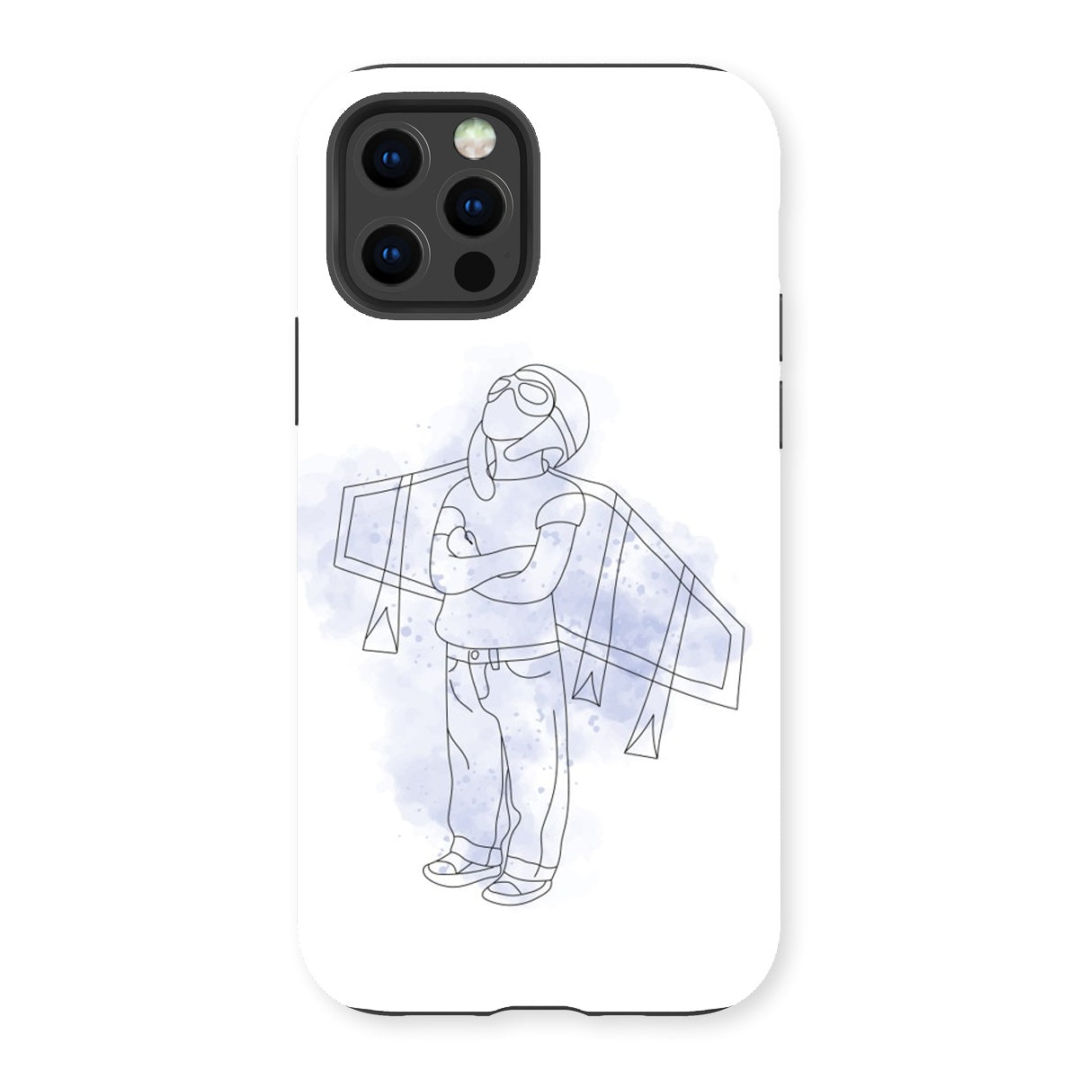 Little Aviator Line Drawing Tough Phone Case