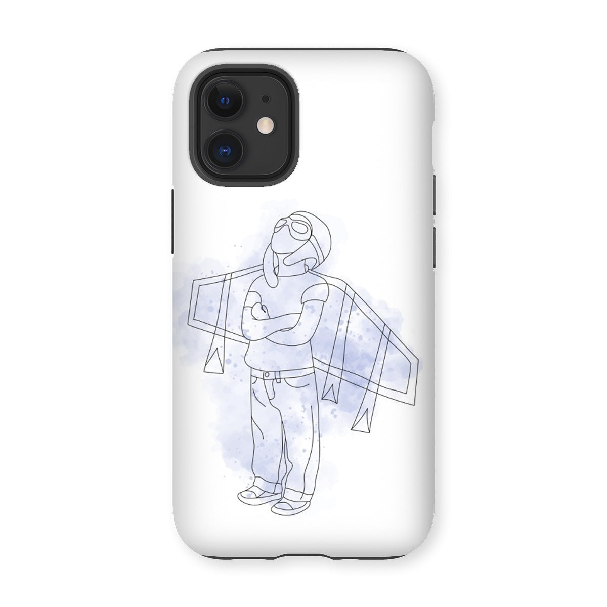 Little Aviator Line Drawing Tough Phone Case