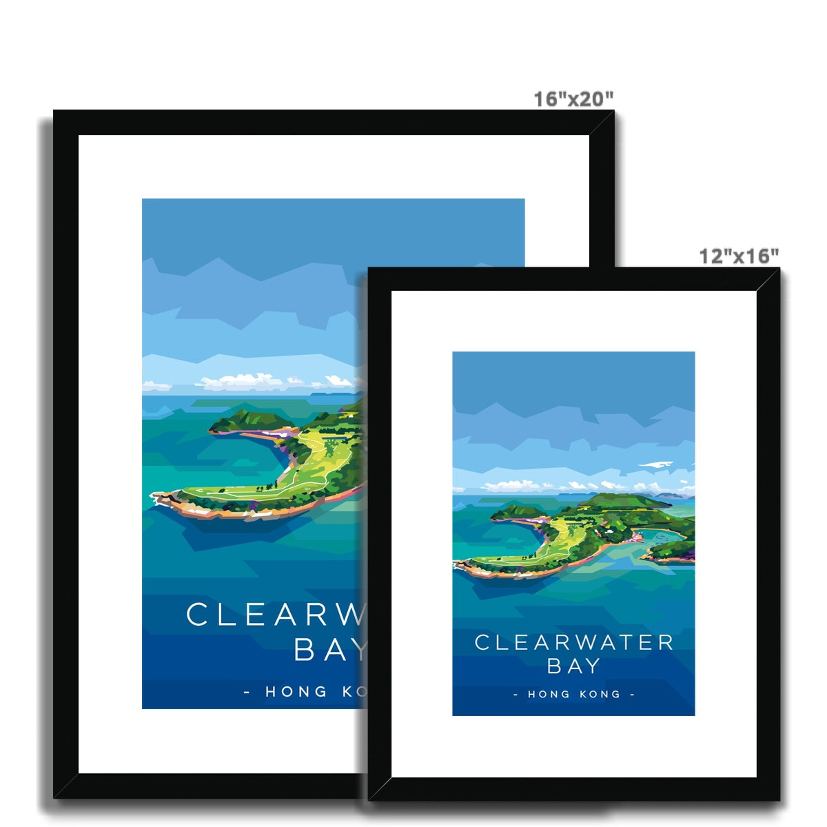 Hong Kong Travel - Clearwater Bay Framed & Mounted Print