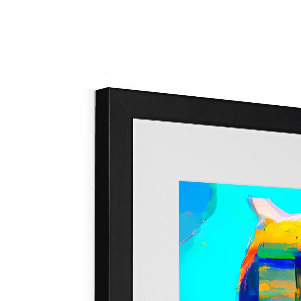 Hong Kong Impressions - Skyscrapers Framed & Mounted Print