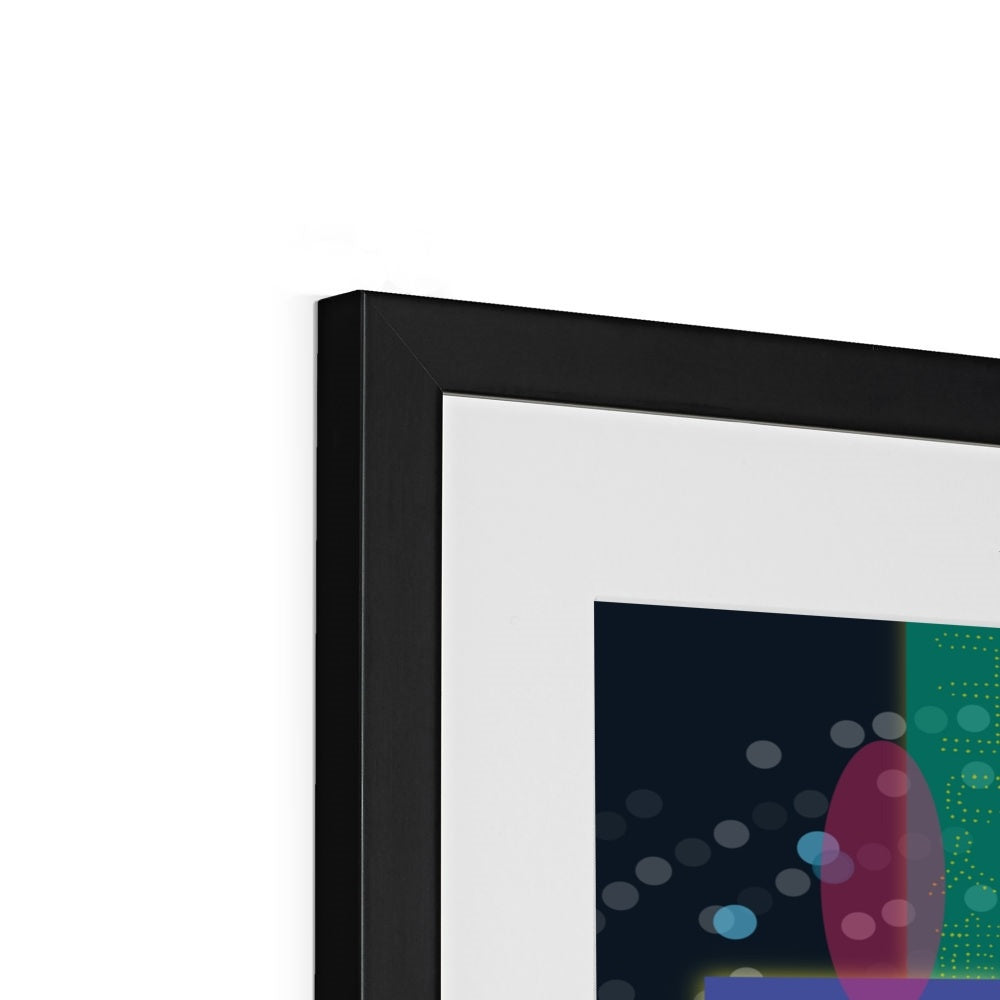 Hong Kong City Neon Framed & Mounted Print