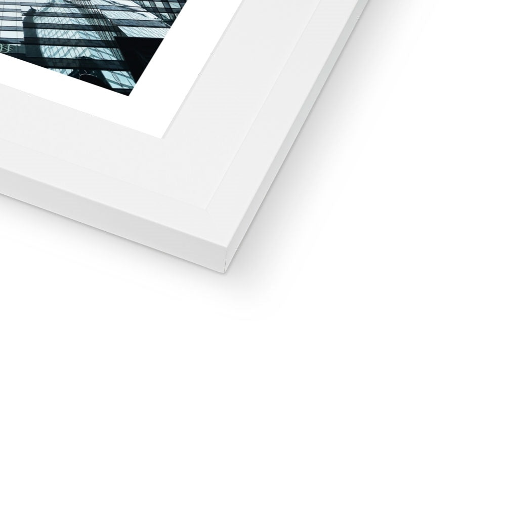 Hong Kong Photo White Tones Framed & Mounted Print