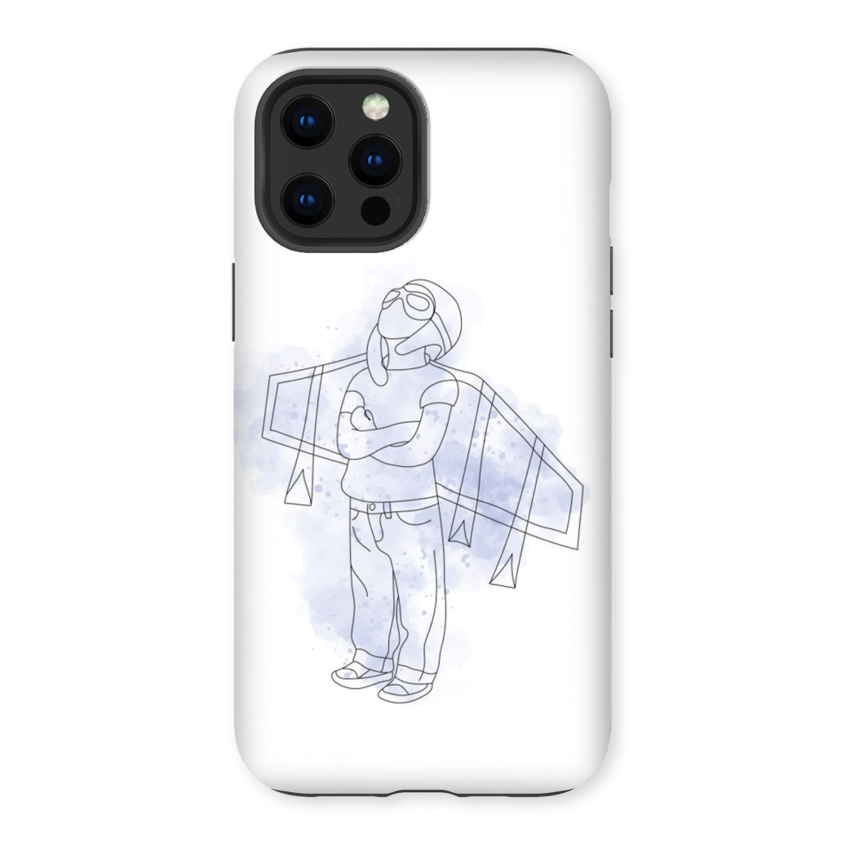 Little Aviator Line Drawing Tough Phone Case