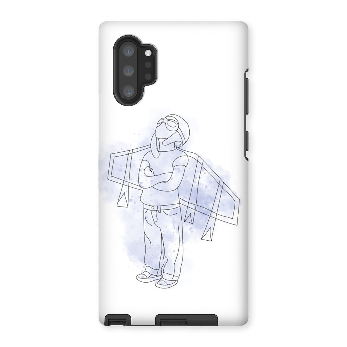 Little Aviator Line Drawing Tough Phone Case
