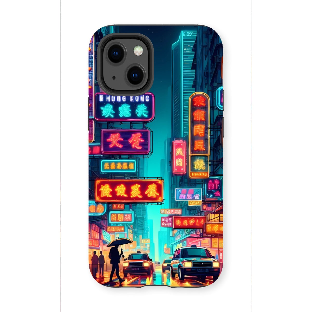 Hong Kong Night Time Neon Tough Phone Case