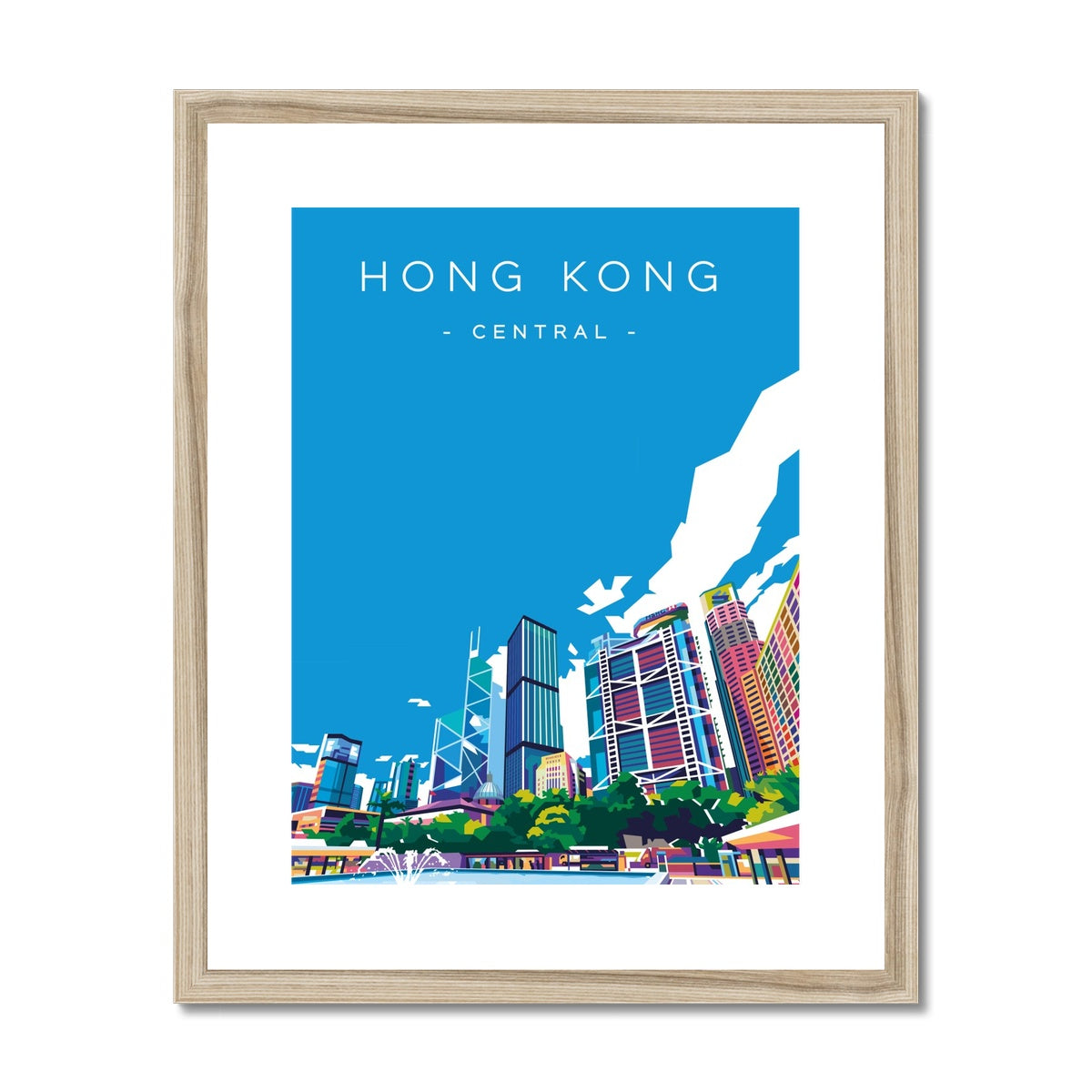 Hong Kong Travel - Central Framed & Mounted Print