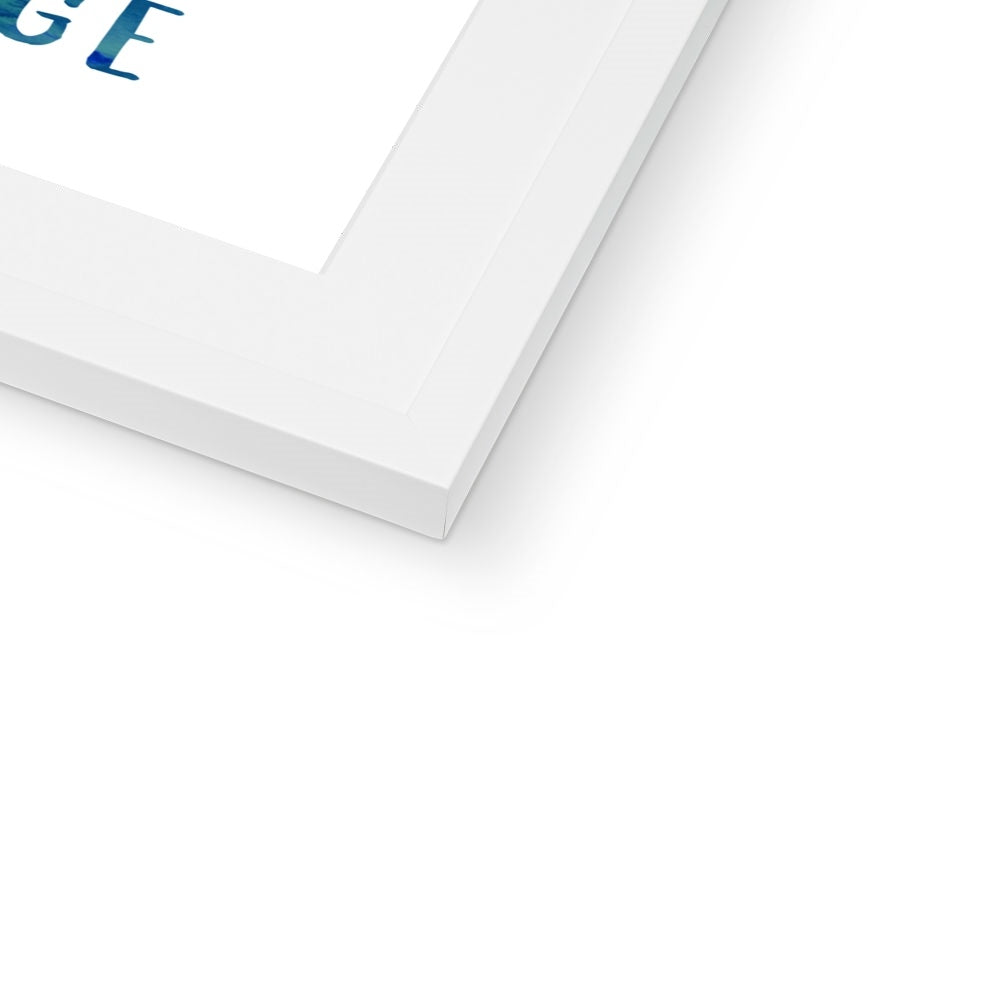 Favourite Places (Blue) Framed & Mounted Print