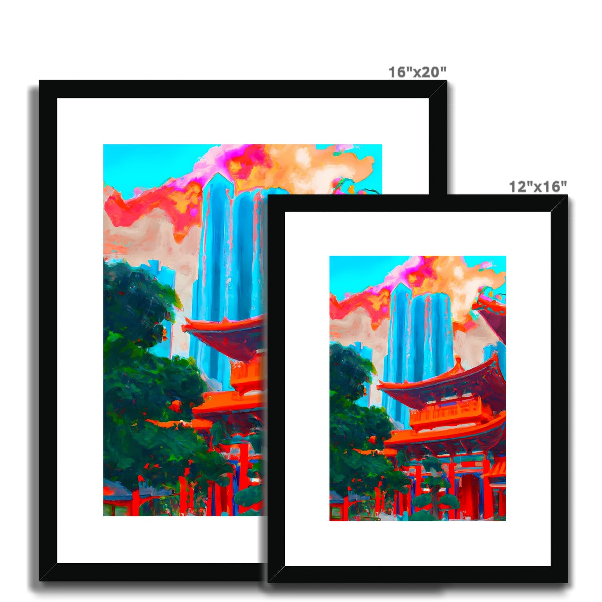 Hong Kong Impressions - Chinese Temple Framed & Mounted Print
