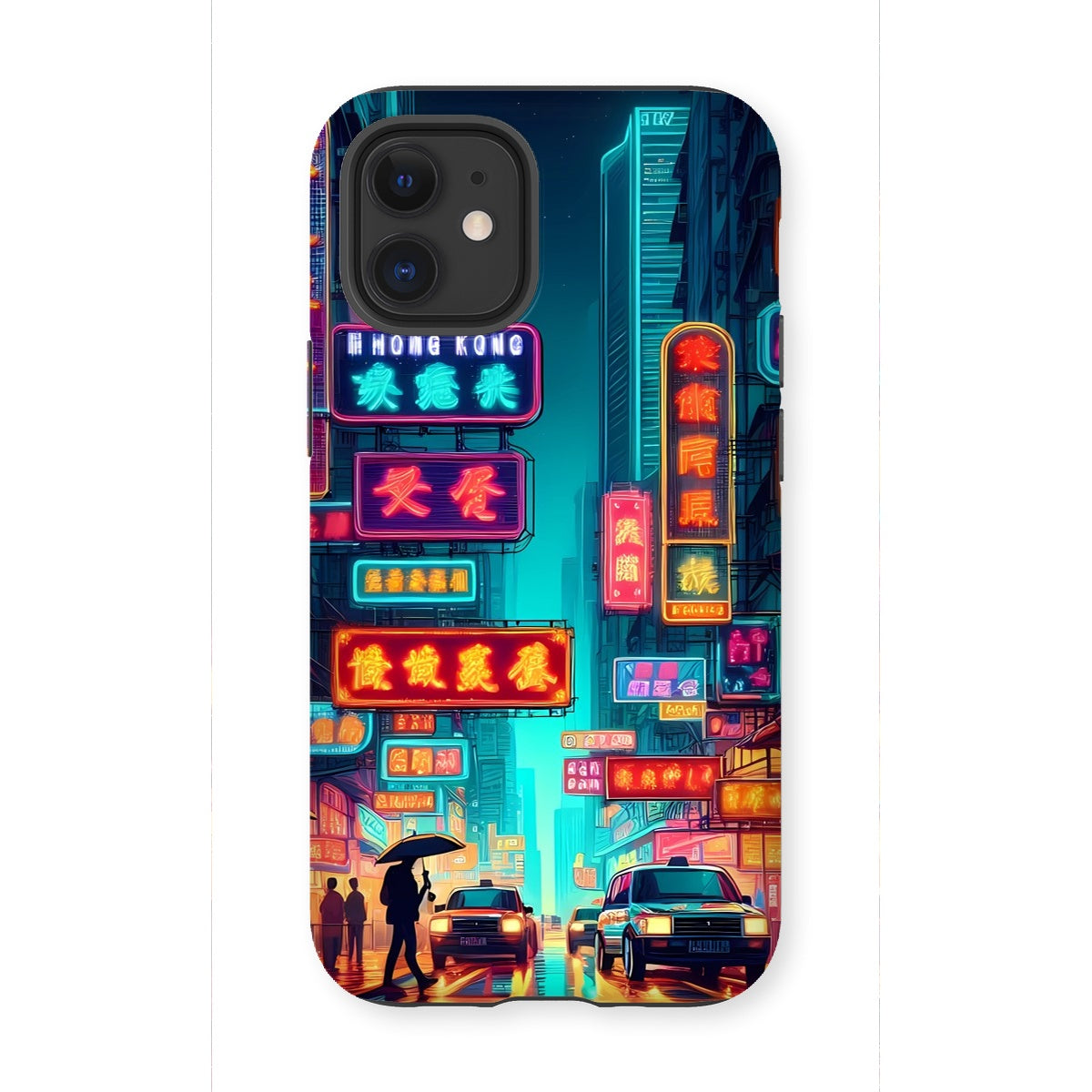 Hong Kong Night Time Neon Tough Phone Case