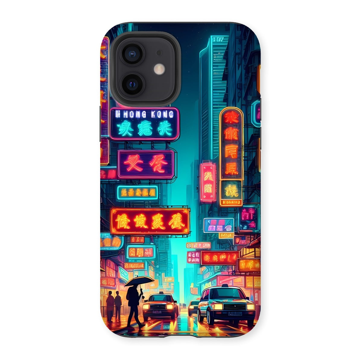 Hong Kong Night Time Neon Tough Phone Case