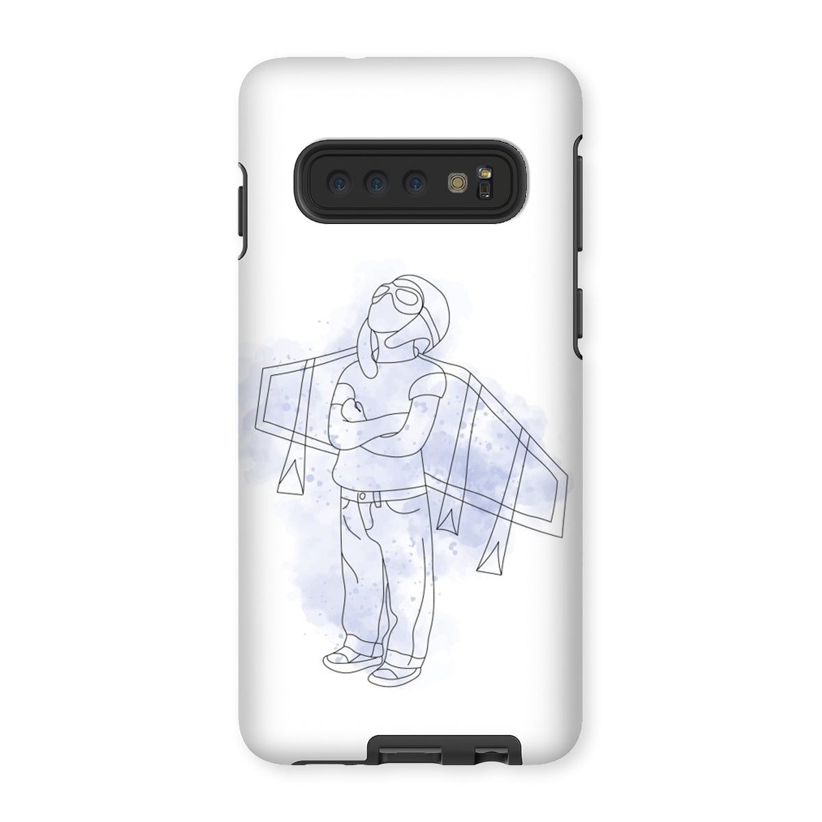 Little Aviator Line Drawing Tough Phone Case
