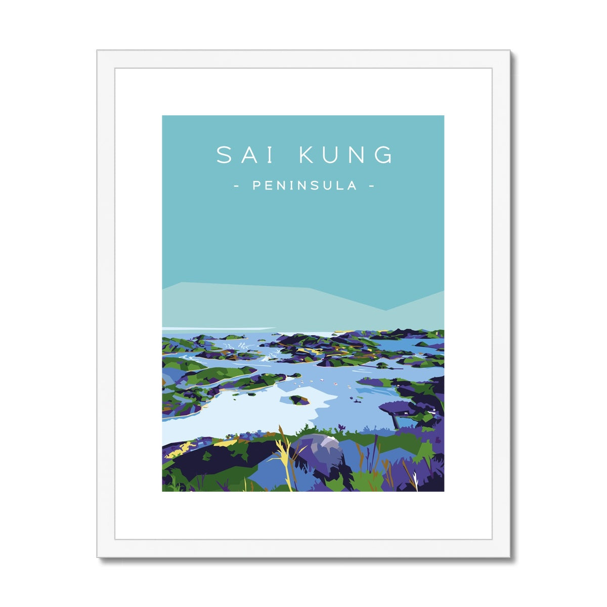Hong Kong Travel - Sai Kung Peninsula Framed & Mounted Print