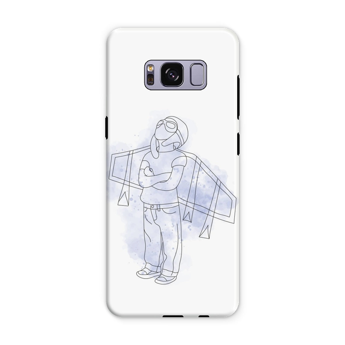 Little Aviator Line Drawing Tough Phone Case