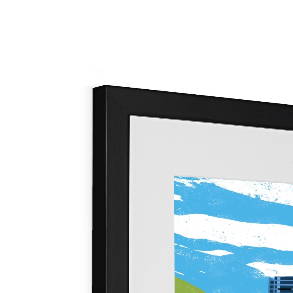 Fantasy Cityscapes - Hong Kong Lion Dance Framed & Mounted Print