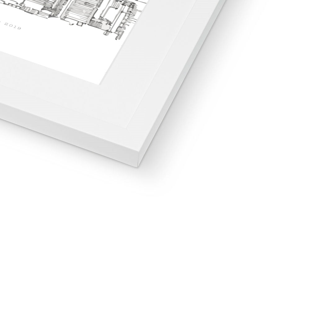 Goodbye Hong Kong (White)  Framed & Mounted Print