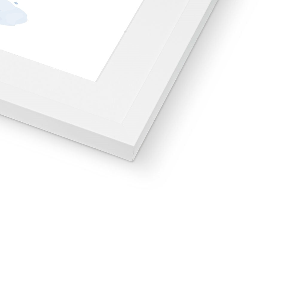 Lovers Line Drawing Framed & Mounted Print