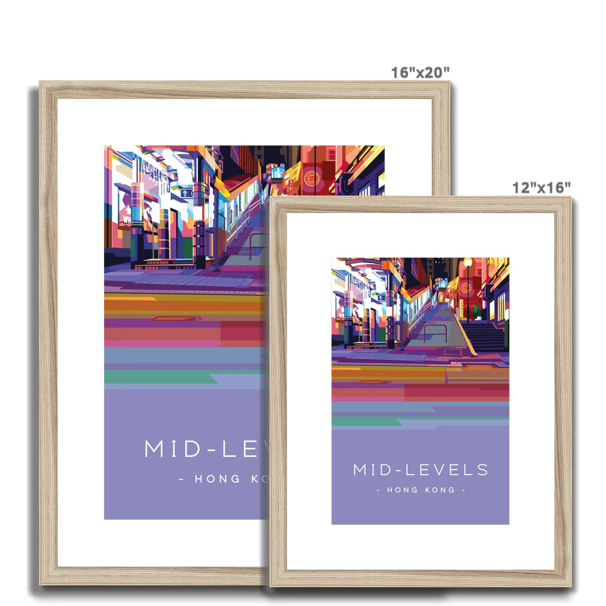 Hong Kong Travel - Mid Levels Framed & Mounted Print