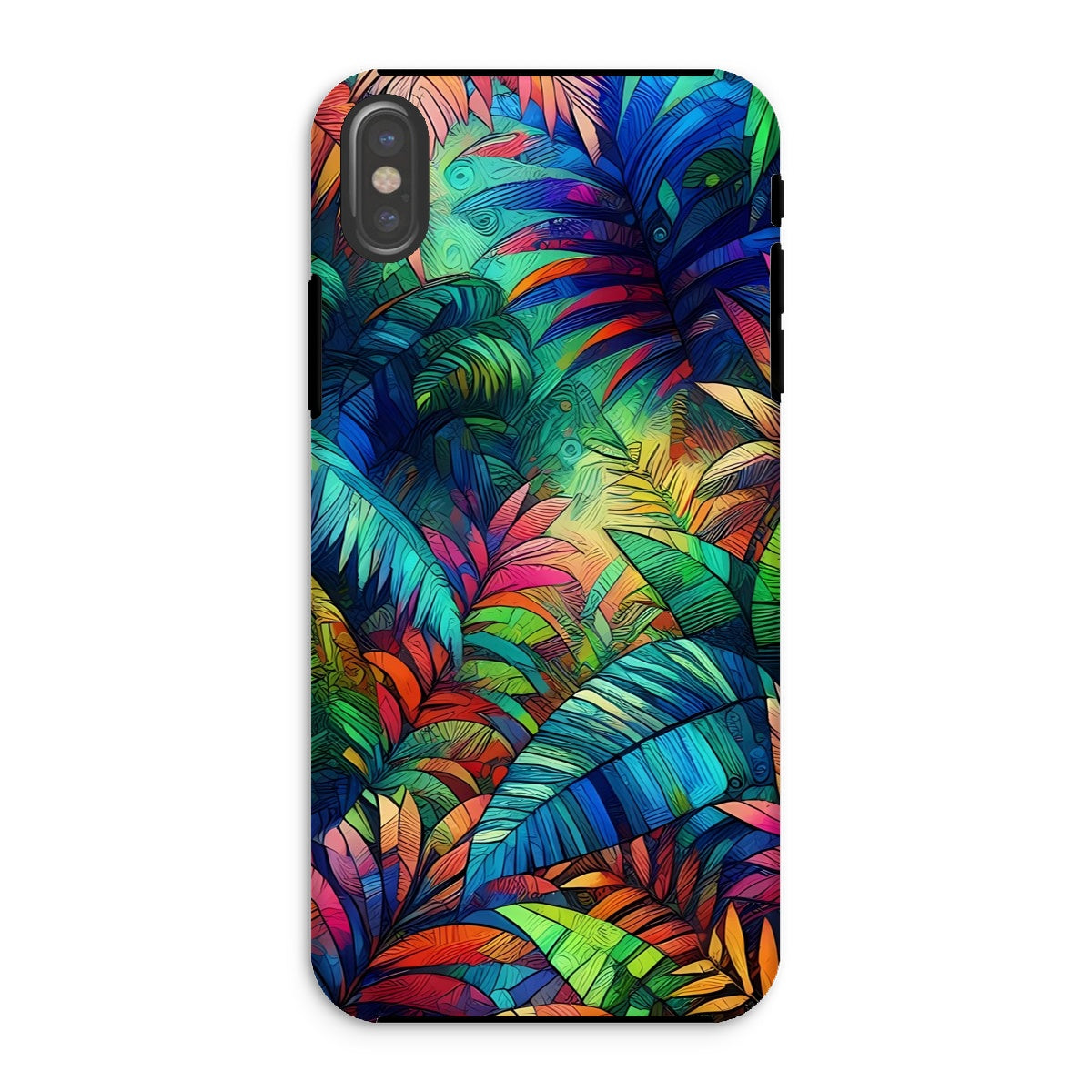 Multicolour Tropical Jungle Tough Phone Case