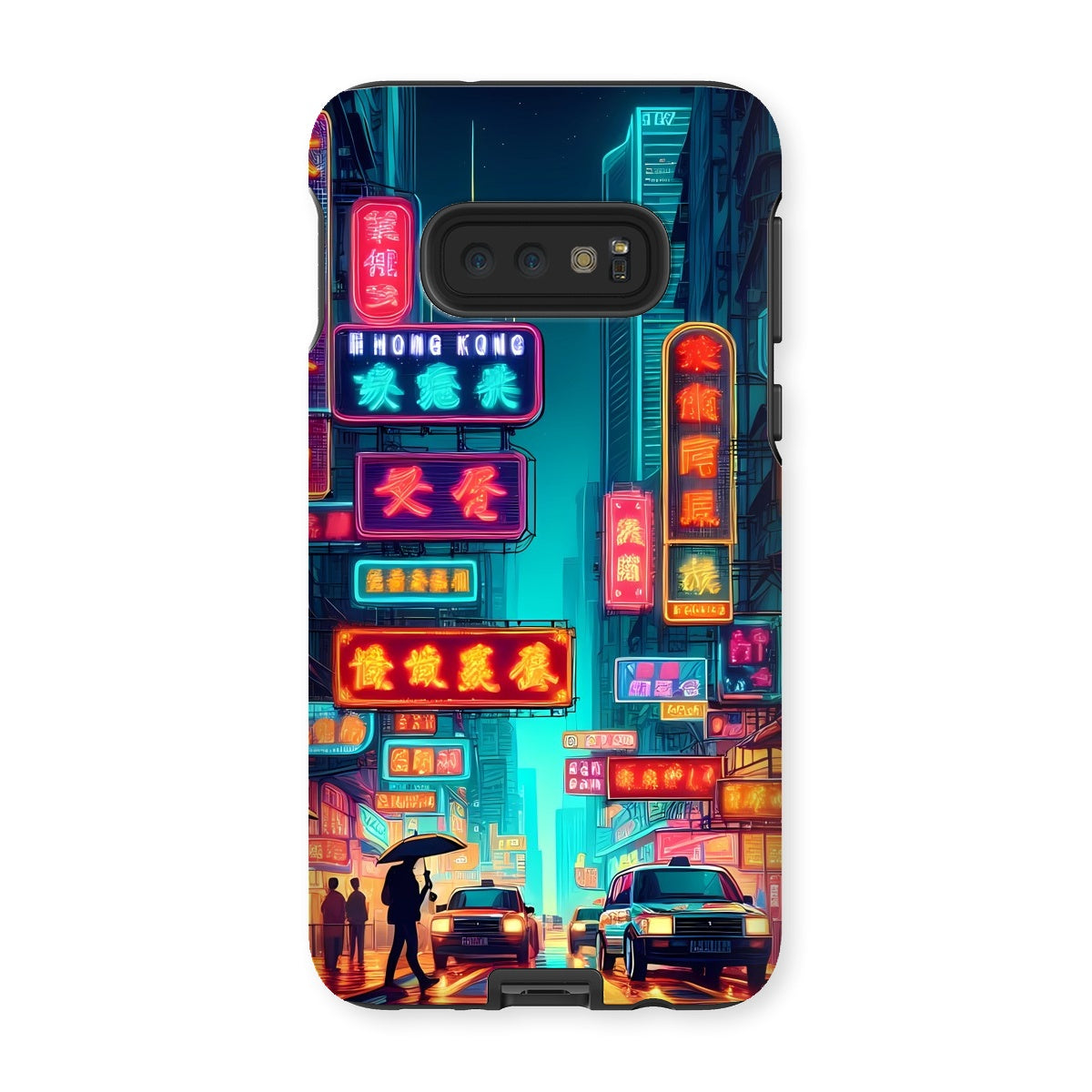 Hong Kong Night Time Neon Tough Phone Case
