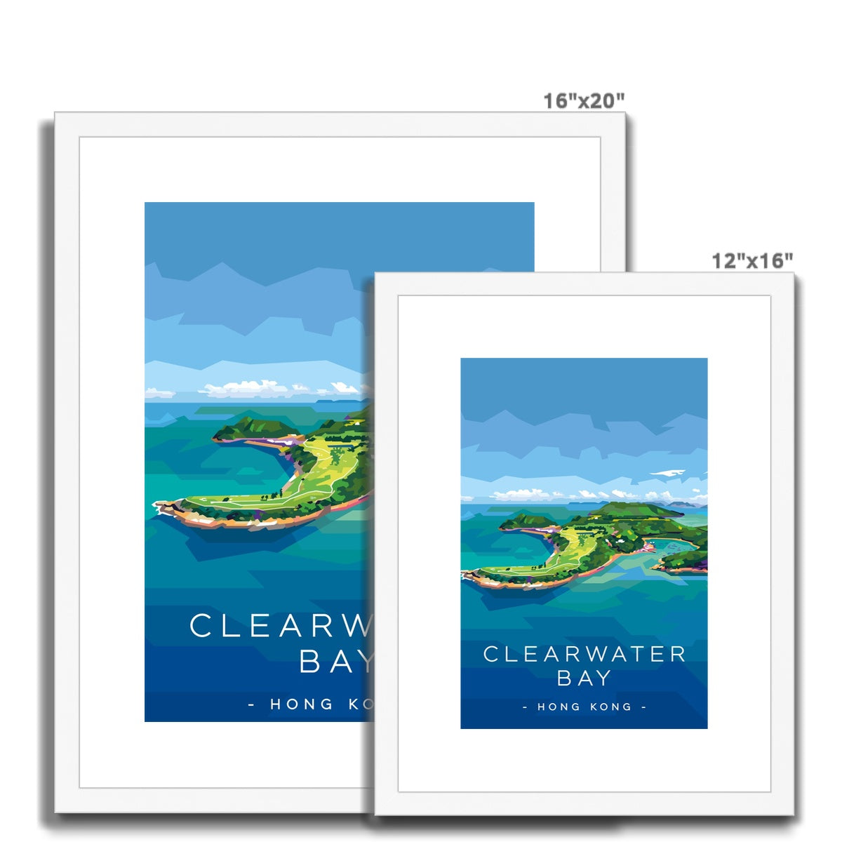 Hong Kong Travel - Clearwater Bay Framed & Mounted Print