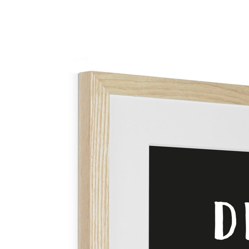 Favourite Places (Black) Framed & Mounted Print