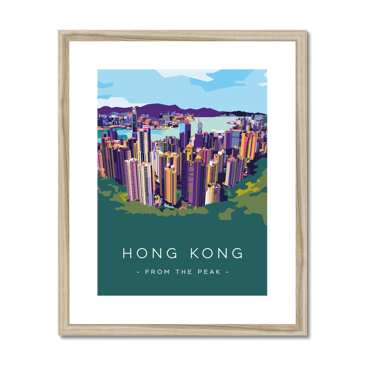 Hong Kong Travel - From the Peak Framed & Mounted Print