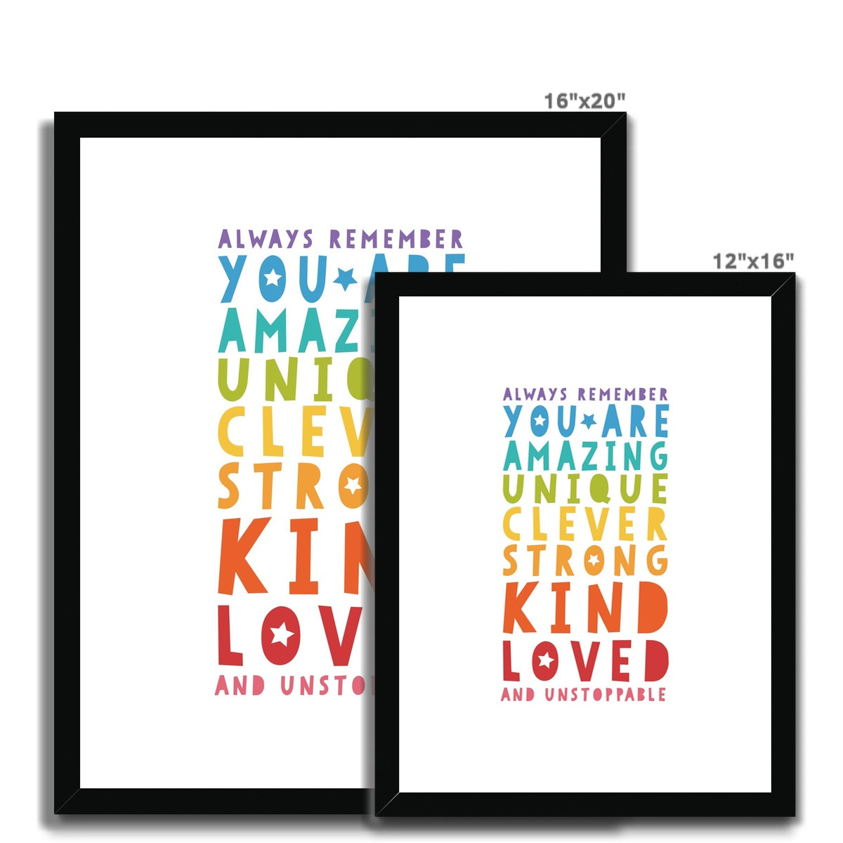 Always Remember you are amazing Framed & Mounted Print