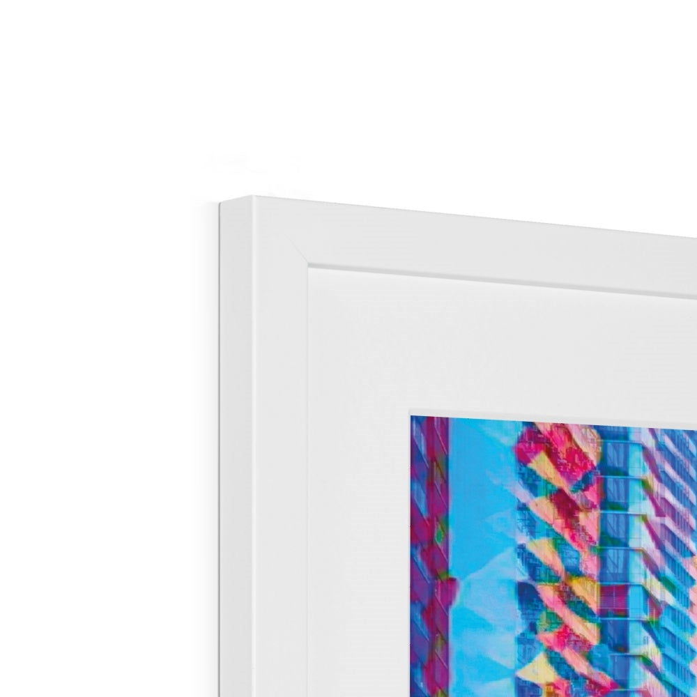 Mosaic Style Colour Pop - Hong Kong Tramsways Framed & Mounted Print