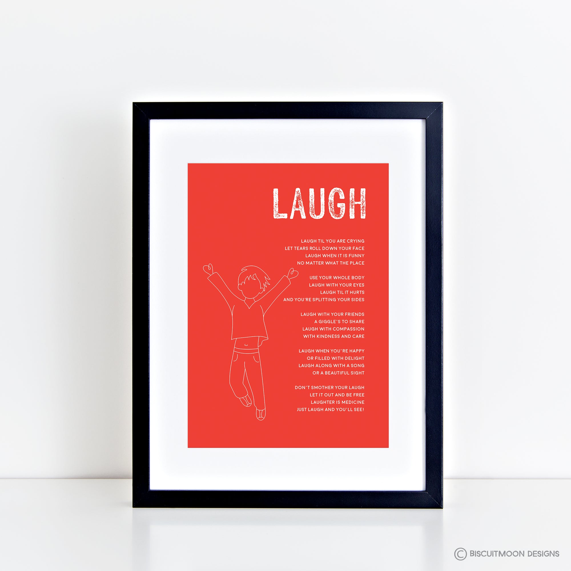 Child's Create, Laugh, Play, Read, Dream, & Love Poem Prints - The whole collection Bundle