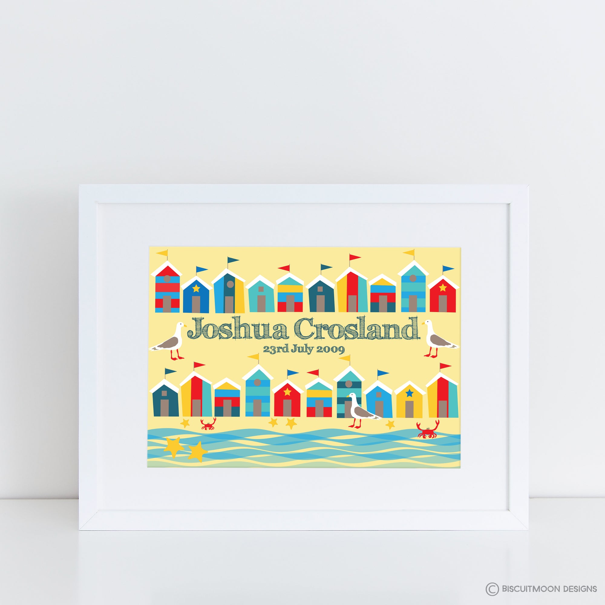 Beside the Seaside Name Print