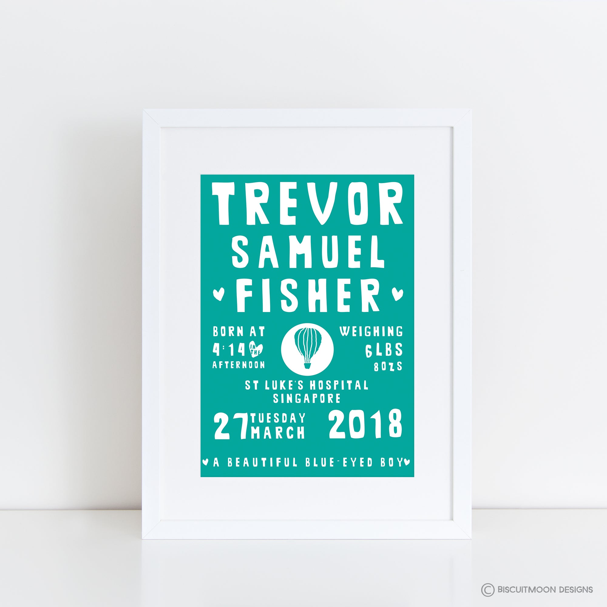 Personalised Birth Print