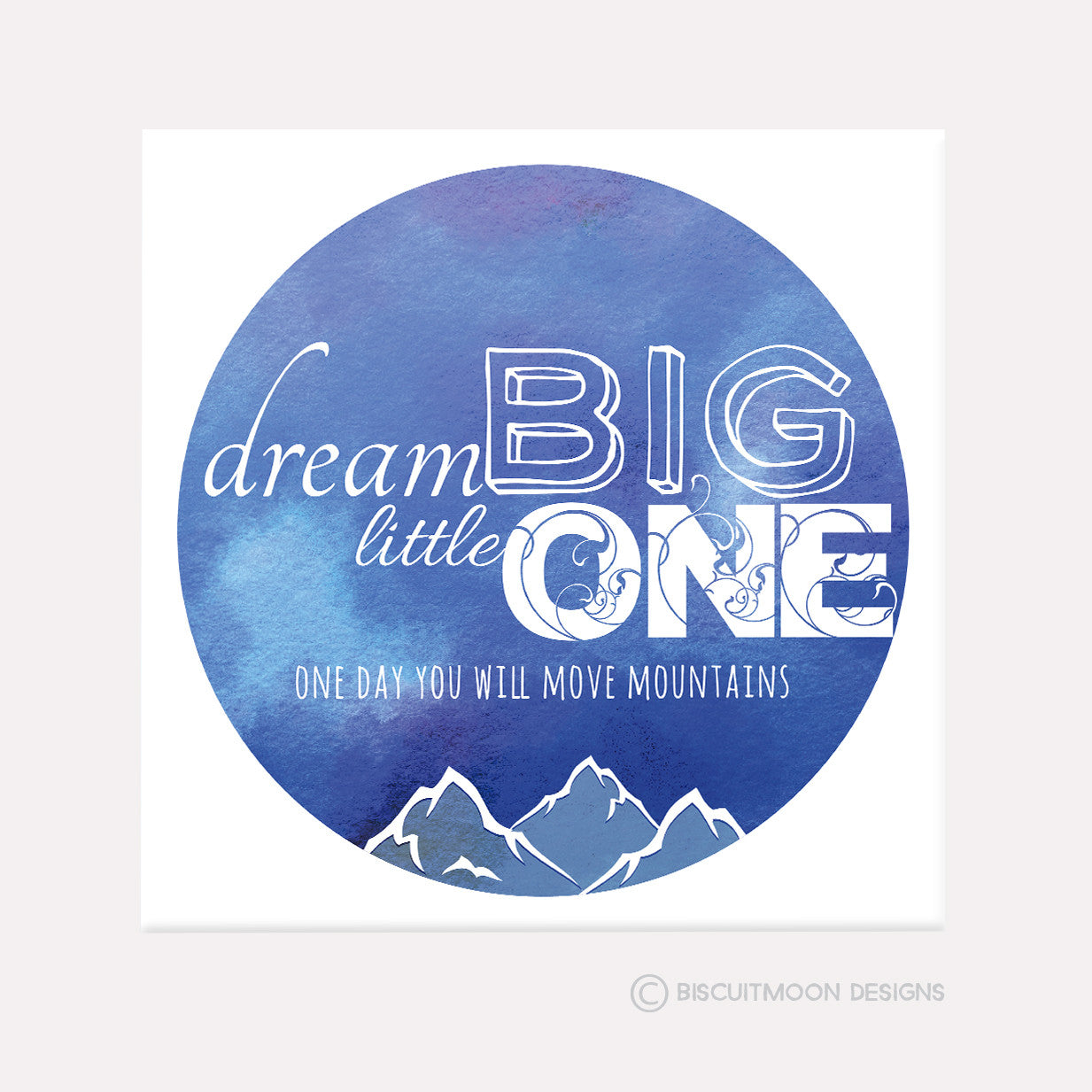 Dream Big Little One Nursery Canvas