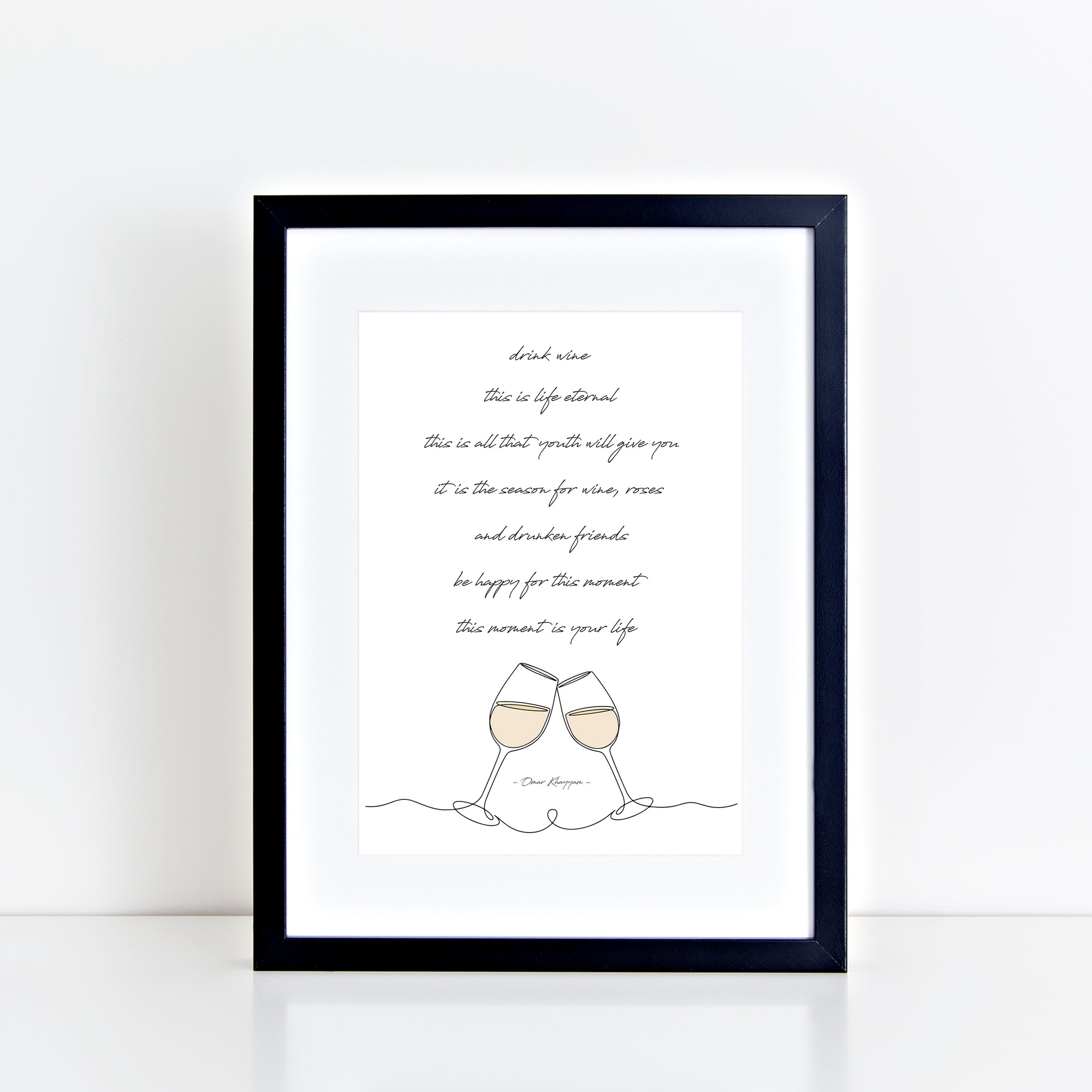 Drink Wine This is Life Eternal Print