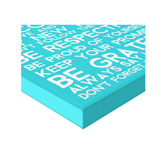 My Family Rules Font 1 Canvas
